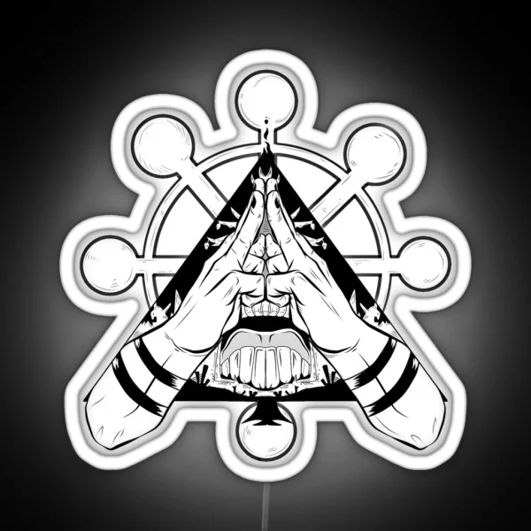 Malevolent Shrine Hand Sign RGB Neon Sign