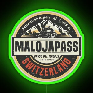 Maloja Pass Passo Del Maloja RGB Neon Sign