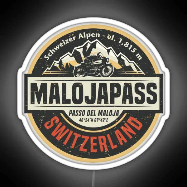 Maloja Pass Passo Del Maloja RGB Neon Sign