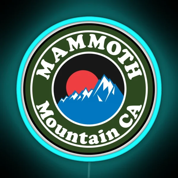 MAMMOTH MOUNTAIN CALIFORNIA SKIING SKI RGB Neon Sign