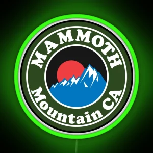 MAMMOTH MOUNTAIN CALIFORNIA SKIING SKI SNOWBOARDING HIKING CLIMBING 14 RGB Neon Sign