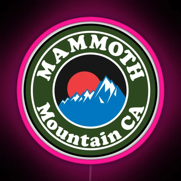 MAMMOTH MOUNTAIN CALIFORNIA SKIING SKI RGB Neon Sign