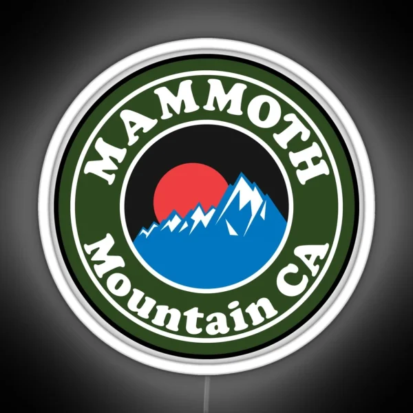 MAMMOTH MOUNTAIN CALIFORNIA SKIING SKI RGB Neon Sign
