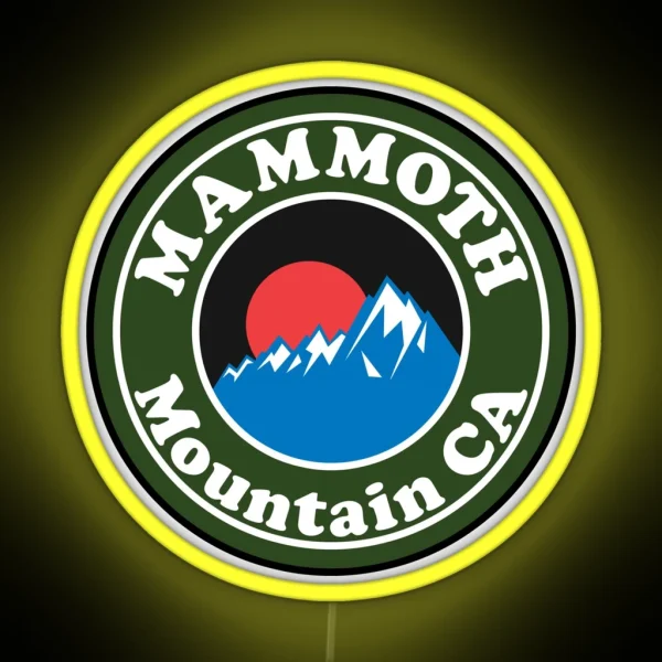 MAMMOTH MOUNTAIN CALIFORNIA SKIING SKI RGB Neon Sign