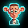 man with big ears rgb neon sign blue