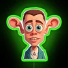 man with big ears rgb neon sign green