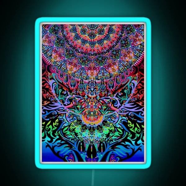 Mandala Energy RGB Neon Sign