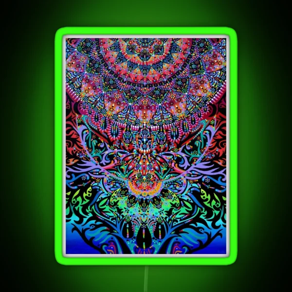 Mandala Energy RGB Neon Sign