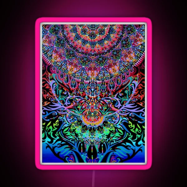 Mandala Energy RGB Neon Sign