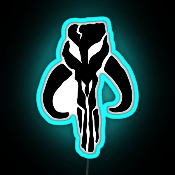 Mando In Black RGB Neon Sign