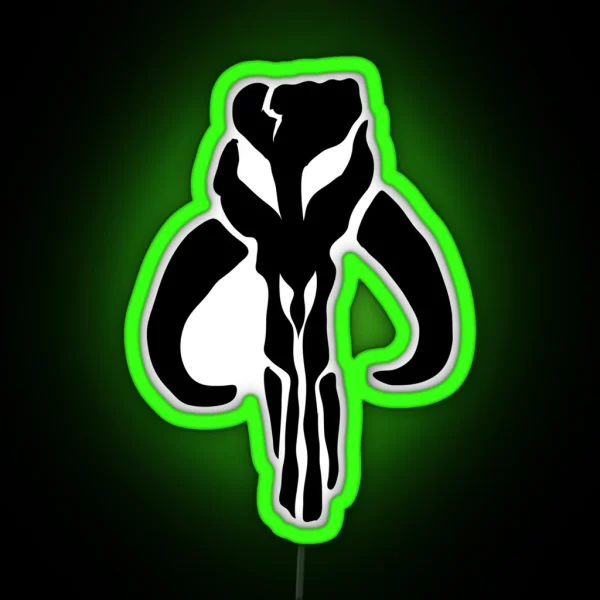 Mando In Black RGB Neon Sign