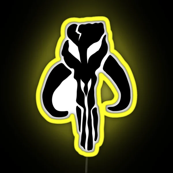 Mando In Black RGB Neon Sign