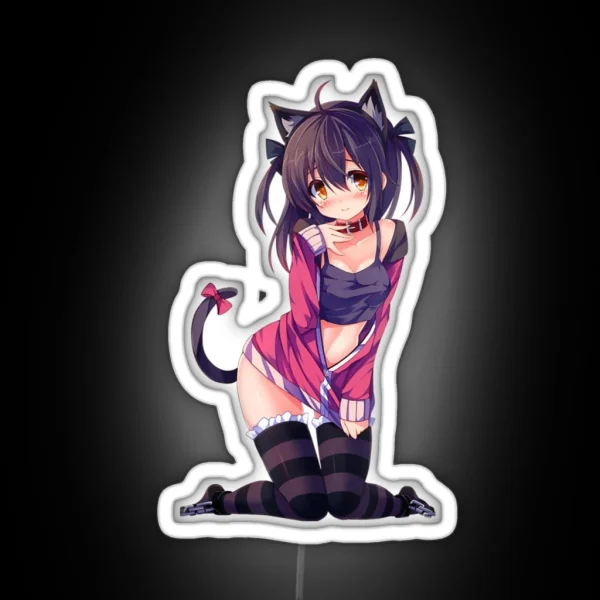Manga Anime Girl RGB Neon Sign