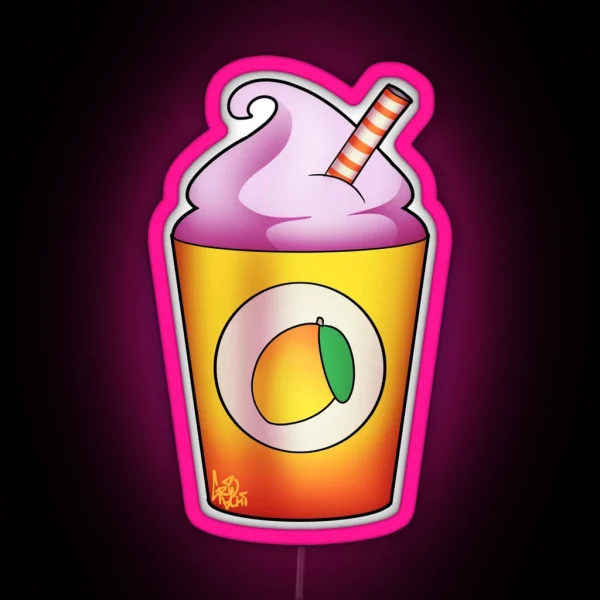 Mango Smoothie RGB Neon Sign