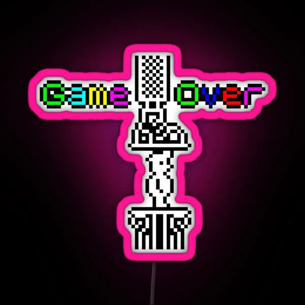 Manic Miner Game Over RGB Neon Sign
