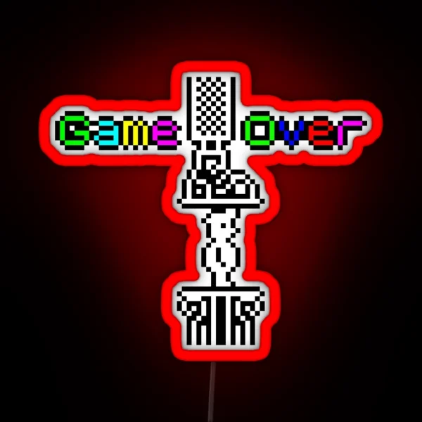 Manic Miner Game Over RGB Neon Sign