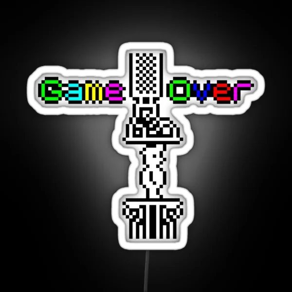 Manic Miner Game Over RGB Neon Sign