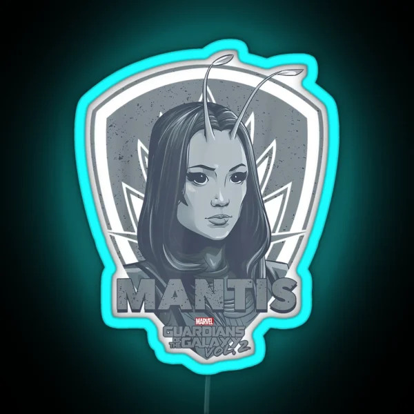Mantis Guardians Of Galaxy 2 Shield Graphic RGB Neon Sign