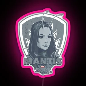 Mantis Guardians Of Galaxy 2 Shield Graphic RGB Neon Sign