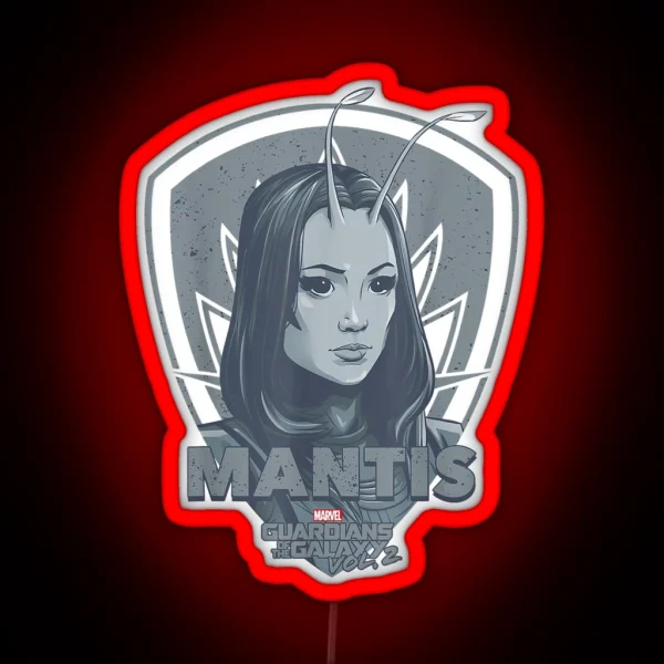 Mantis Guardians Of Galaxy 2 Shield Graphic RGB Neon Sign
