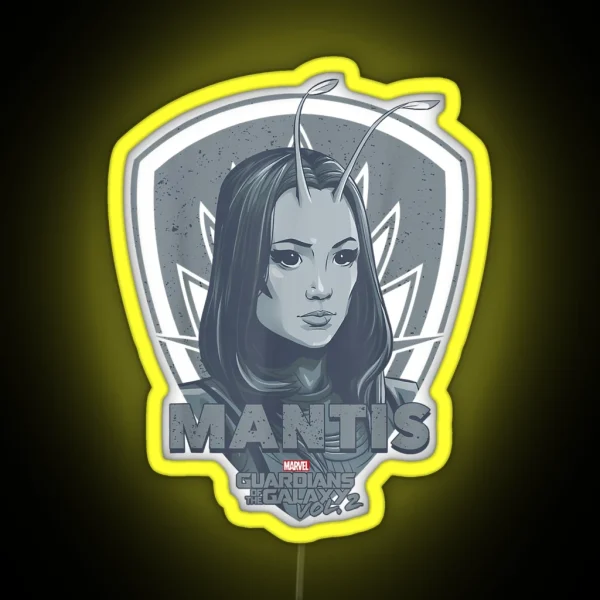 Mantis Guardians Of Galaxy 2 Shield Graphic RGB Neon Sign