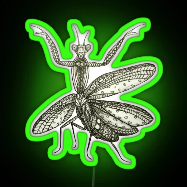 Mantis RGB Neon Sign