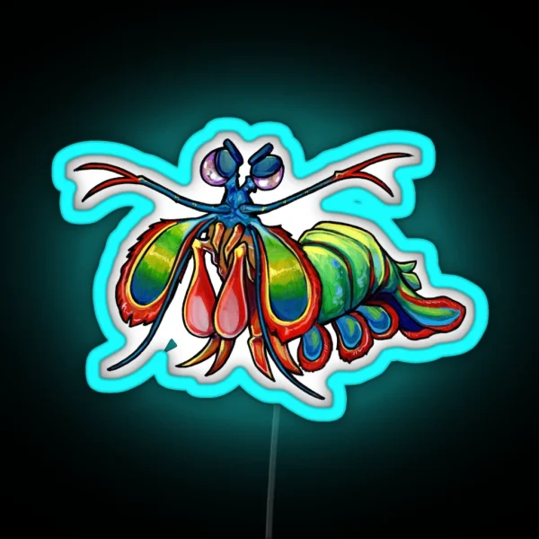Mantis Shrimp Of Doom RGB Neon Sign