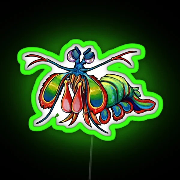 Mantis Shrimp Of Doom RGB Neon Sign