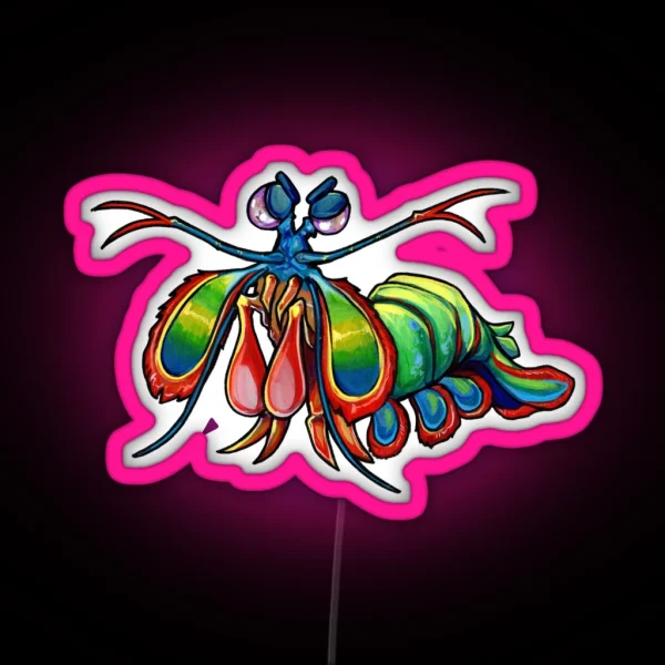 Mantis Shrimp Of Doom RGB Neon Sign