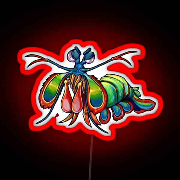 Mantis Shrimp Of Doom RGB Neon Sign