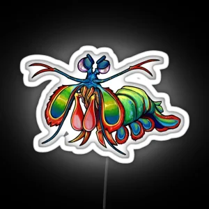 Mantis Shrimp Of Doom RGB Neon Sign