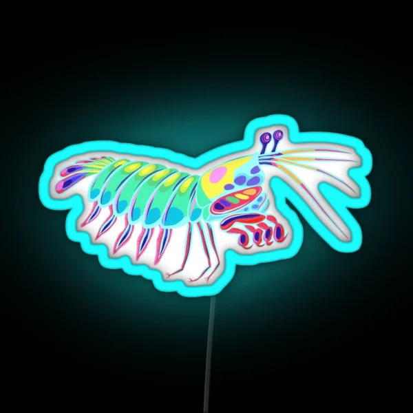 Mantis Shrimp RGB Neon Sign