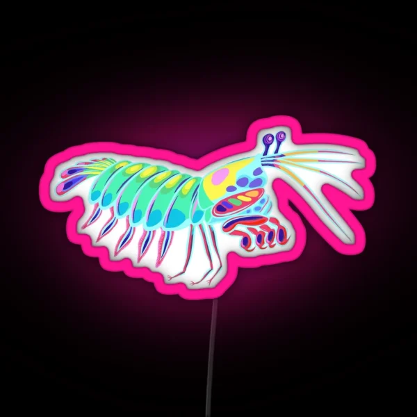 Mantis Shrimp RGB Neon Sign