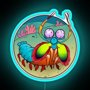 Mantis Shrimp RGB Neon Sign