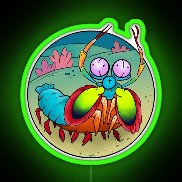 Mantis Shrimp RGB Neon Sign