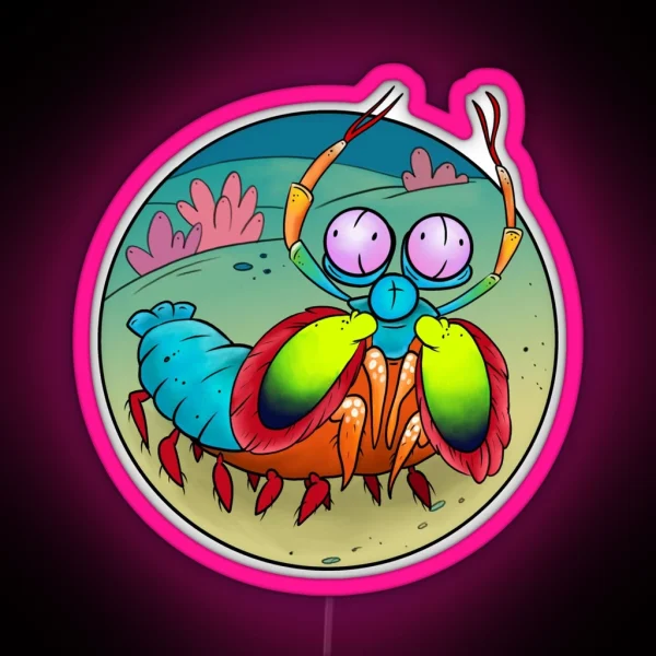 Mantis Shrimp RGB Neon Sign