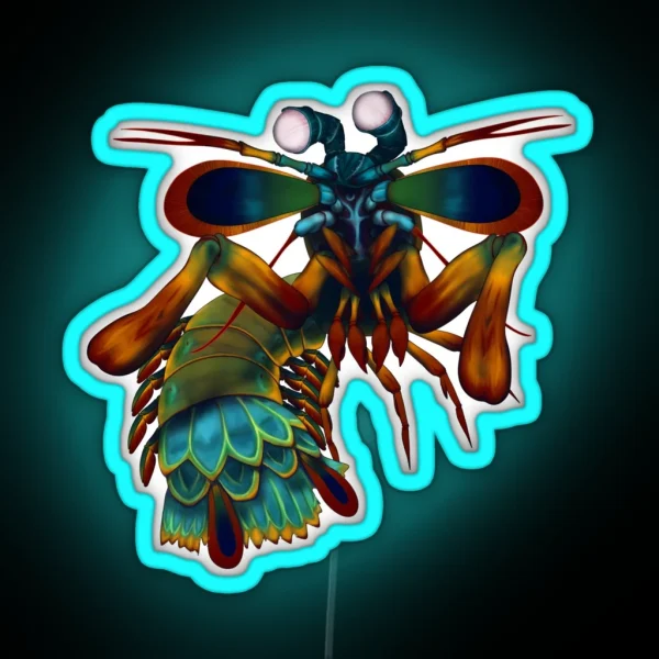 Mantis Shrimp RGB Neon Sign
