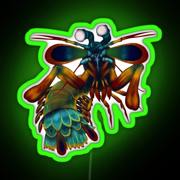 Mantis Shrimp RGB Neon Sign