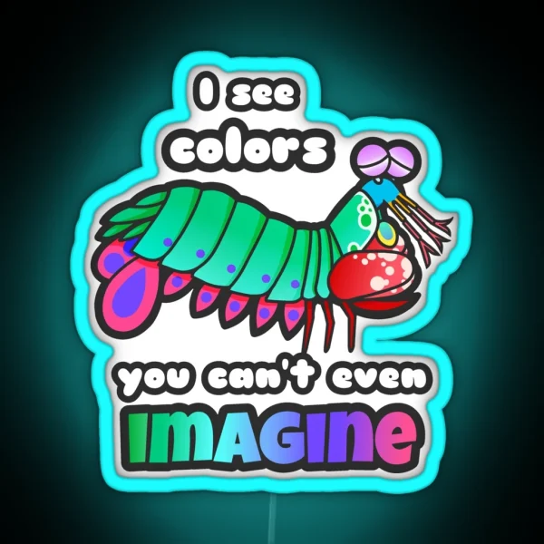 Mantis Shrimp RGB Neon Sign