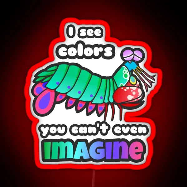 Mantis Shrimp RGB Neon Sign