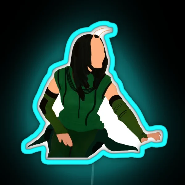 Mantis Textless RGB Neon Sign
