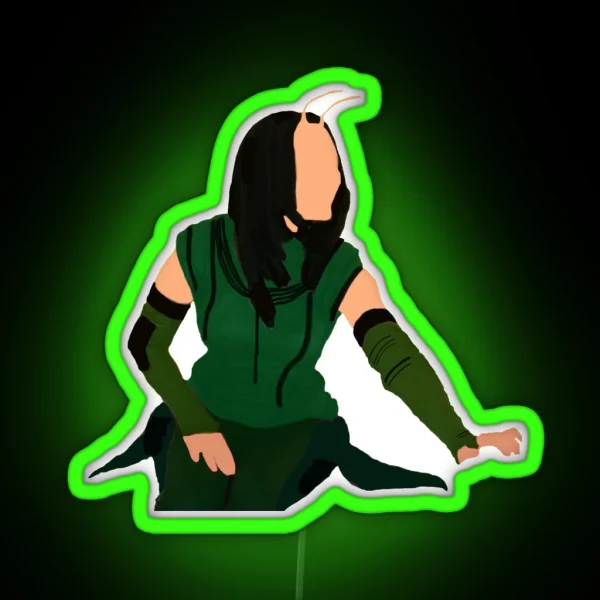 Mantis Textless RGB Neon Sign