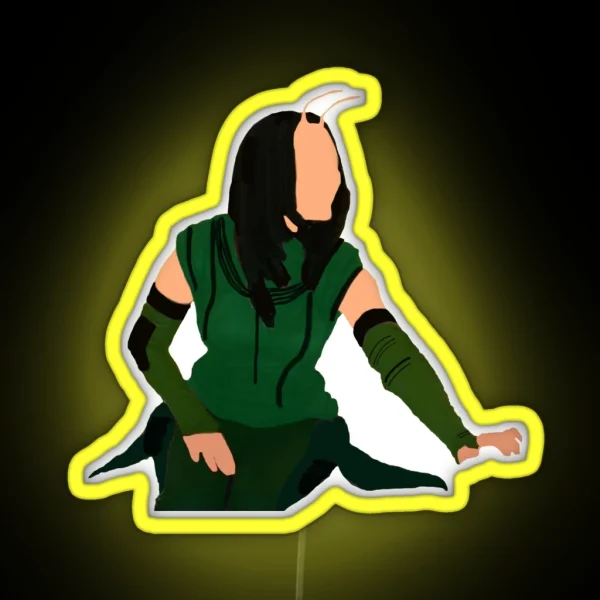 Mantis Textless RGB Neon Sign