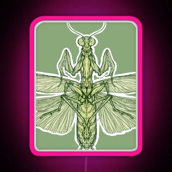 Mantis Wings RGB Neon Sign
