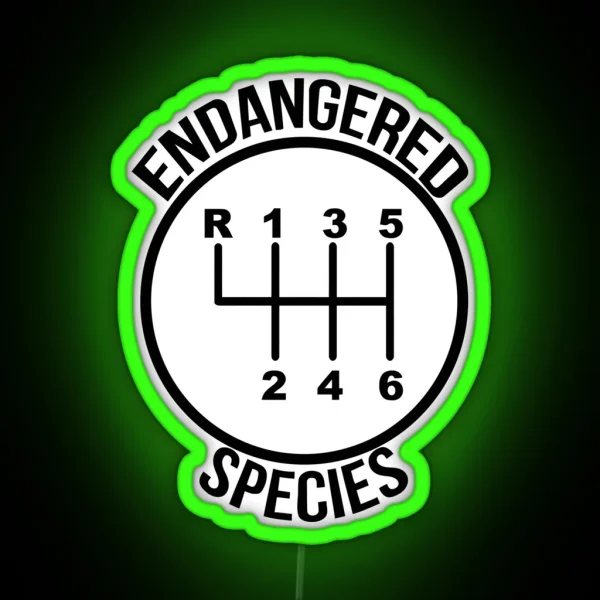 Manual Transmission RGB Neon Sign
