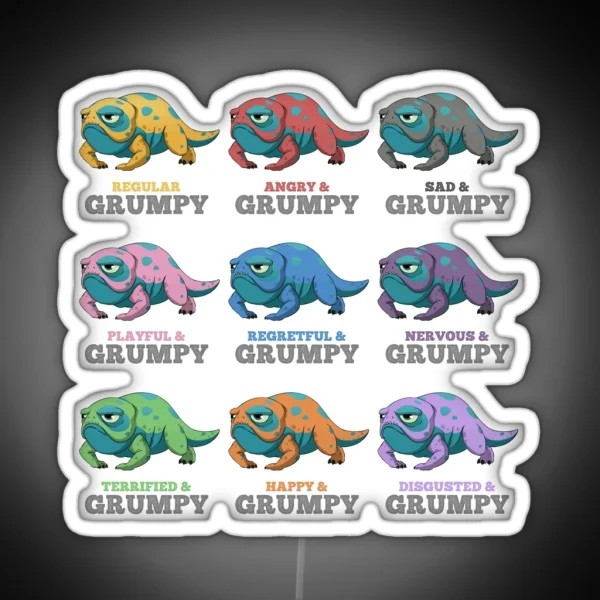 Many Moods Of Bait RGB Neon Sign