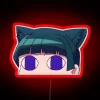 maomao-shaomao peeker rgb neon sign in red