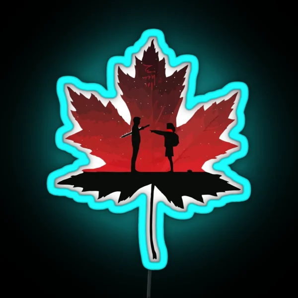 Maple Leaf Goblin K Drama RGB Neon Sign