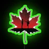 maple leaf goblin K-drama RGB neon sign