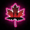 maple leaf goblin k-drama rgb neon sign pink